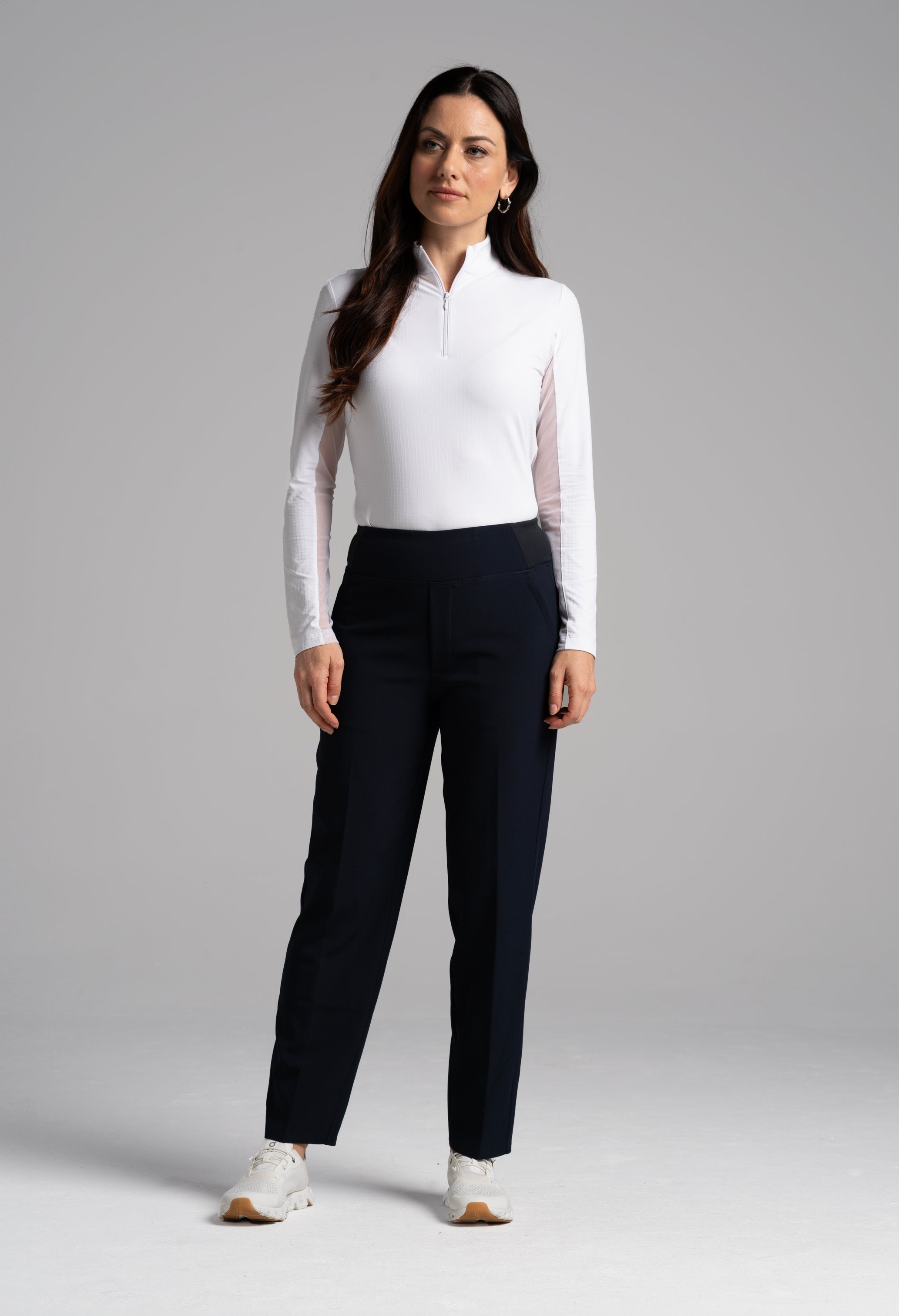 Solid Knit Ankle Pants - 70000