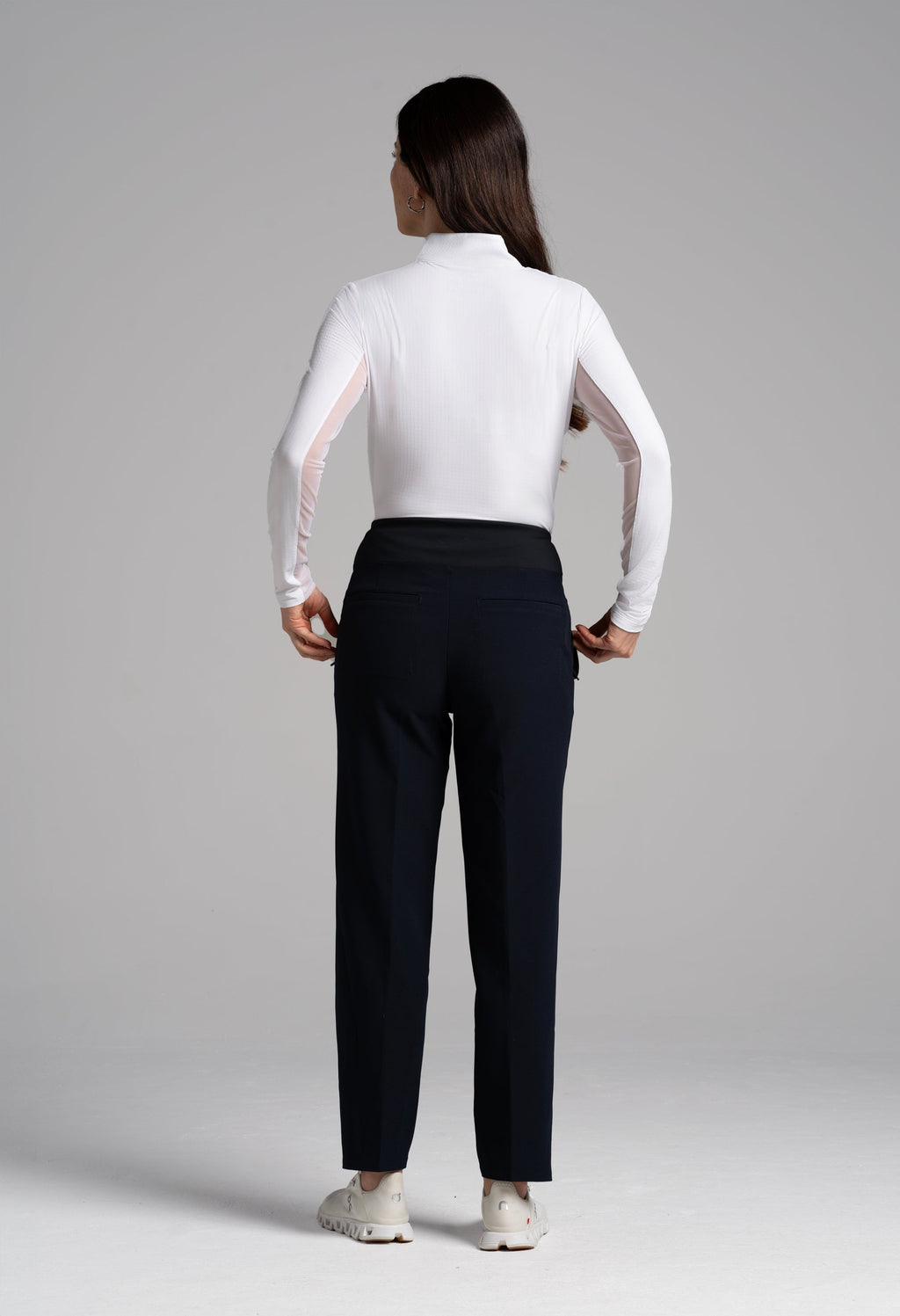 Solid Knit Ankle Pants - 70000