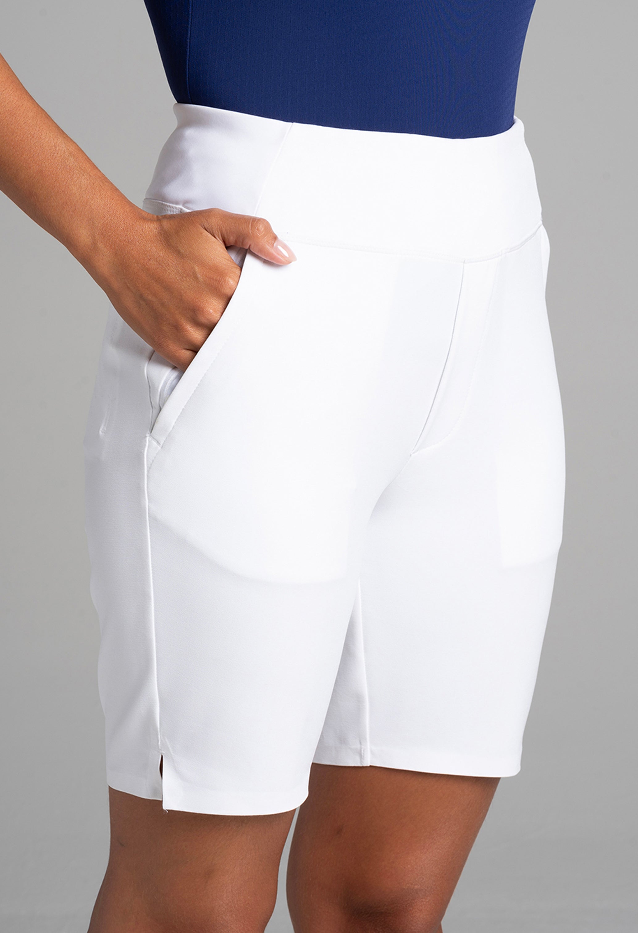 Solid Knit Shorts - 70002